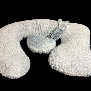 Woman Maternity Pillow Grey Textured